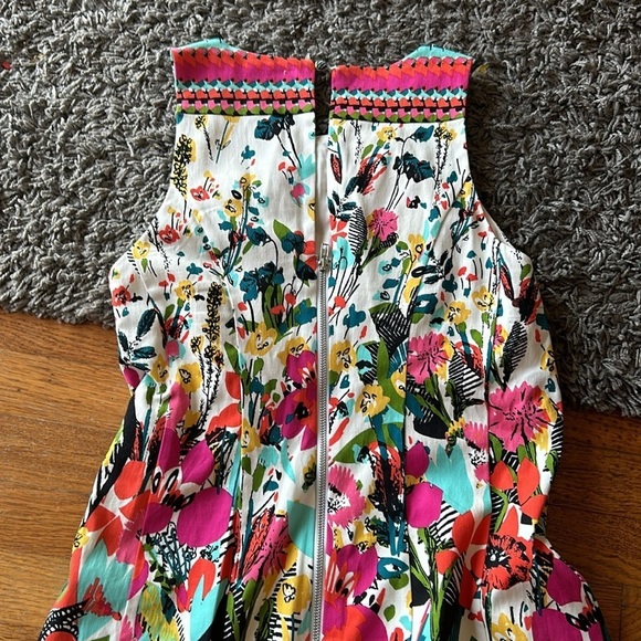 Maggie London Cocktail Dress with Colorful Florals Size 2 - Picture 8 of 10